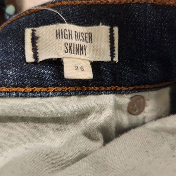 MADEWELL High Riser Skinny jeans size 26 dark wash millennial - Picture 7 of 8